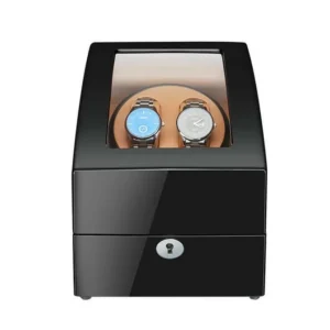 black double watch winders and 3 storages 562