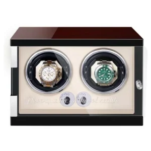 custom jqueen newly upgraded vertical double watch winders cherry red wood 9d0