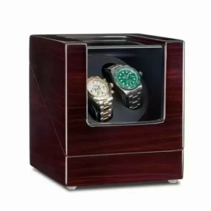 double automatic watch winder black ebony d06