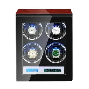 jqueen best watch winder for omega with lcd touch screen for 4 automatic watches 5a2