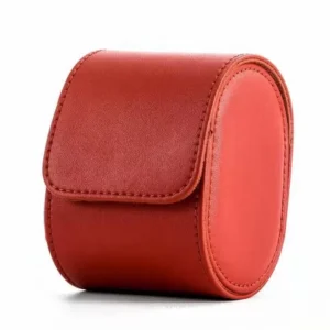 Leather Single Watch Roll red