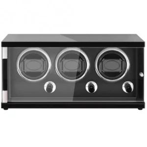 jqueen vertical three watch winders black 12a