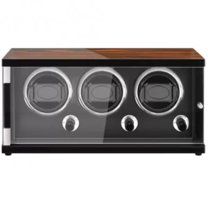 jqueen vertical three watch winders walnut 718