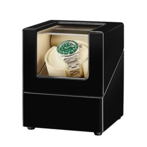 sepano single automatic watch winder with wood shell piano paint exterior 0aa