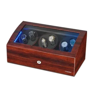 watch winder built in blue led illuminated 411