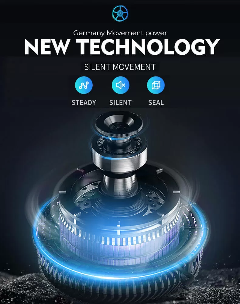 9 Watch Winder Box with 5 Extra Storage in Striped Ebony Wood