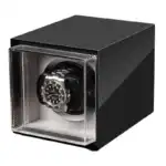 Boxy Watch Winding Display Case for Single Watch - Black