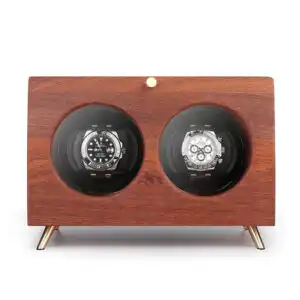 Double Lockable Watch Winder for Automatic Watches - Sand Billy Solid Wood