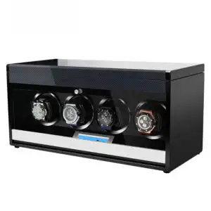 4 Watch Winder - Carbon Fiber+ Grey