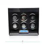 6 Watch Winder - Carbon Fiber+ Grey