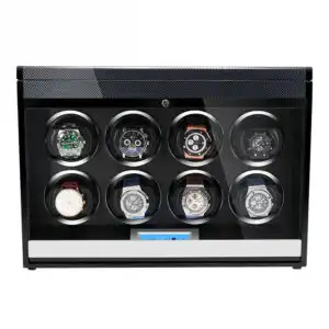 8 Watch Winder - Carbon Fiber + Grey