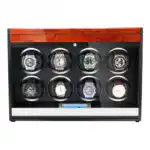 8 Watch Winder - Wood + Red