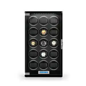 15 Wooden Watch Winder Box for Rolex - Black