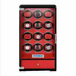 12 Wooden Watch Winder Box for Rolex with 1 Storage Space - Red