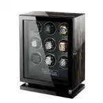 Premium Smart 9 Watch Winder - Striped Ebony Wood