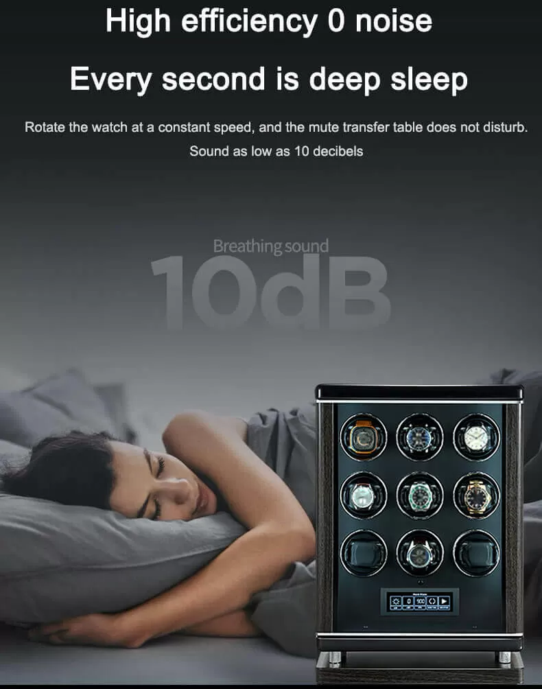 Fashion Automatic Mechanical 9 Pieces Watch Winder