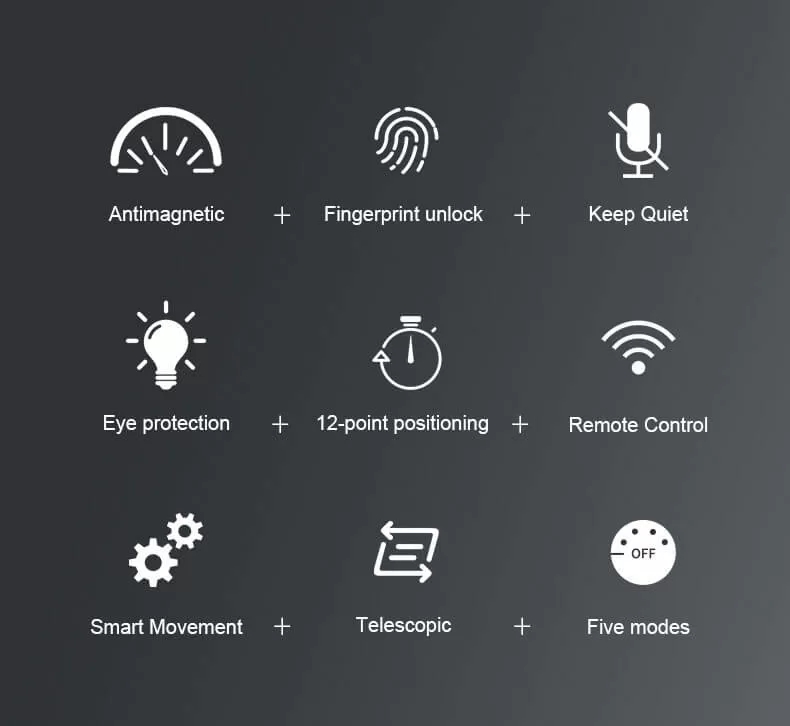 New Design 4 Wooden Automatic Watch Winder Storage Box with LCD Touch Screen