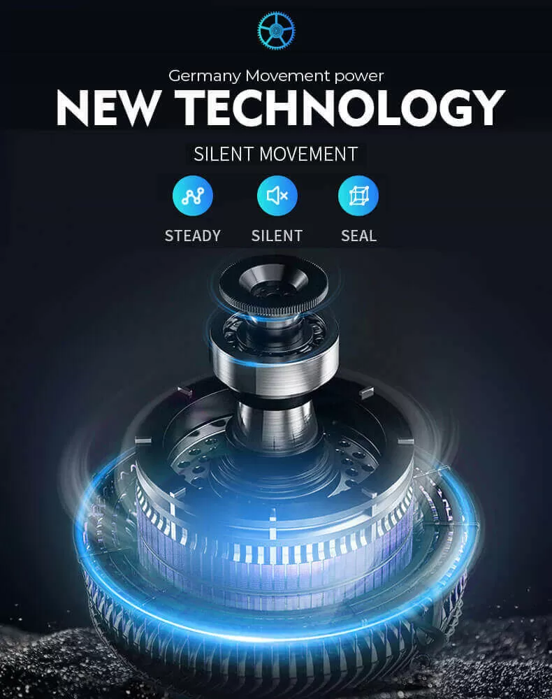 Black Warrior Wooden 24 Watch Winder Box