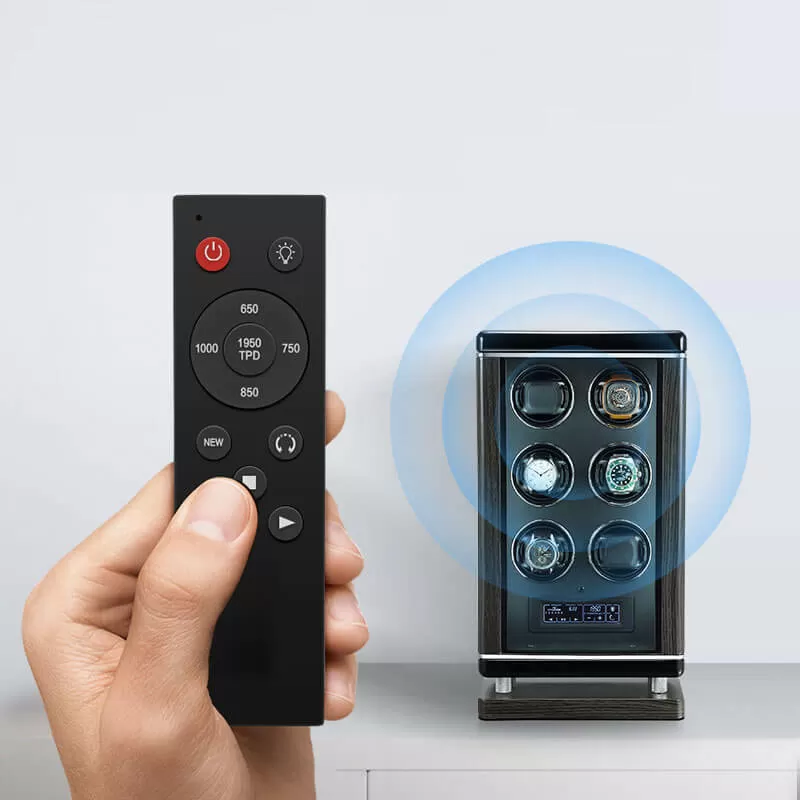 Best Design 4 Wooden Automatic Watch Winder Storage Box with LCD Touch Screen