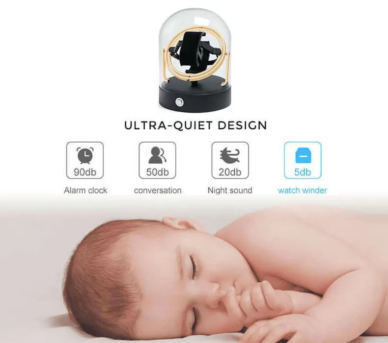 Astronomy Planet Gyroscopic Watch Winder Perseus - Gold