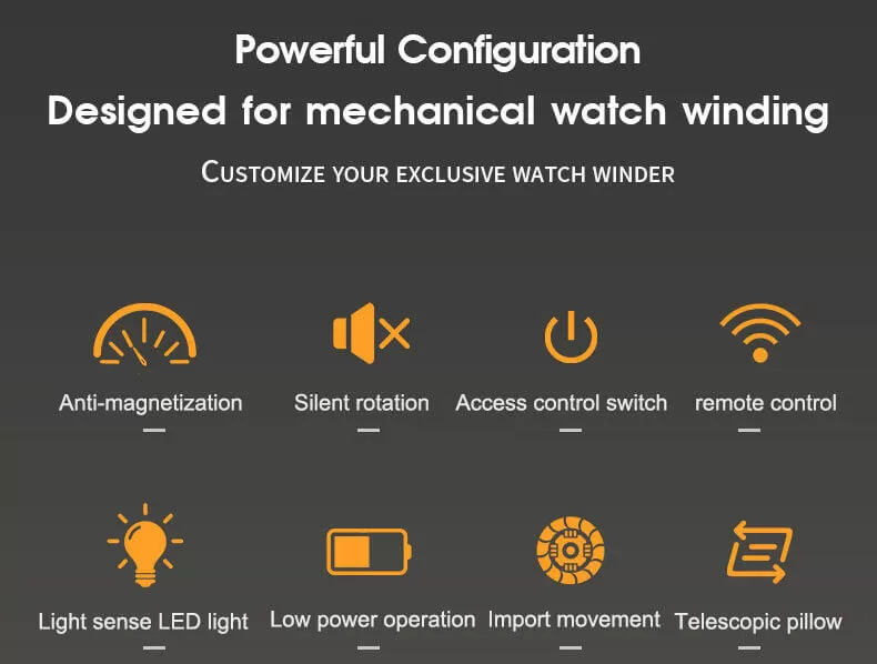 Double Watch Winder with Touch Control - Black Interior