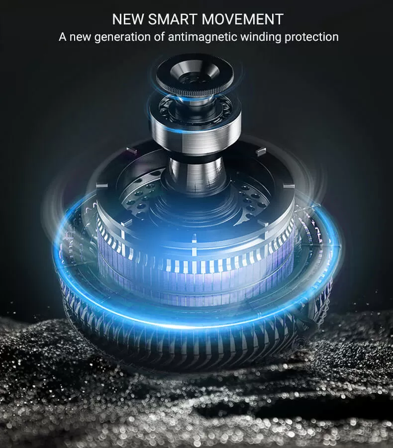 Premium Smart 4 Watch Winder with Fingerprint Lock - Black Interior