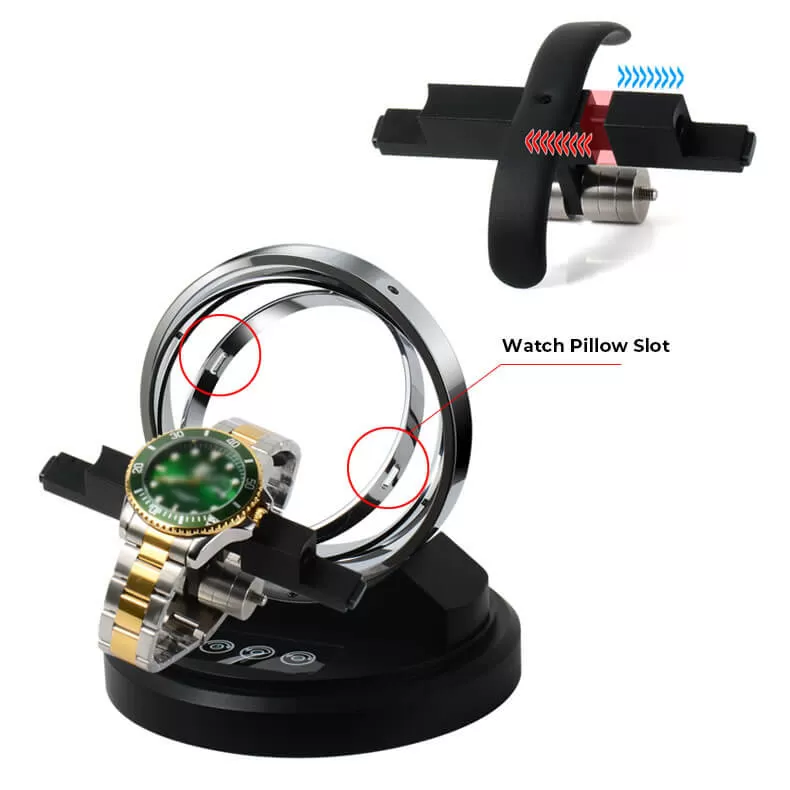 Orbit Gyroscopic Watch Winder - Astronomy Saturn