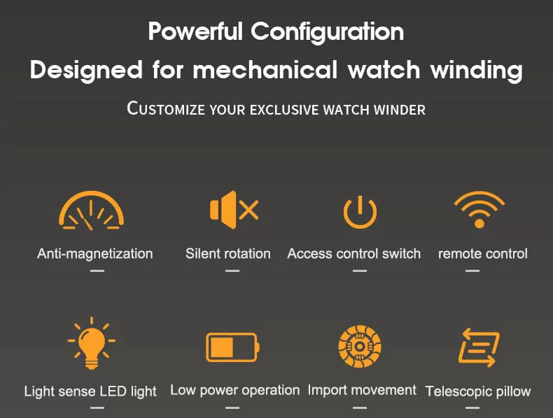 Touch Control 9 Slot Automatic Winder for Watches