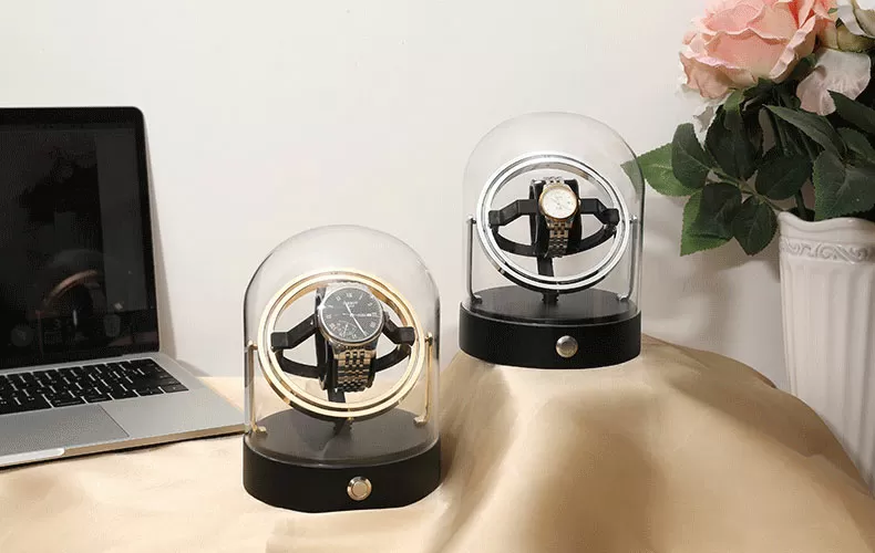 Astronomy Planet Gyroscopic Watch Winder Perseus - Silver